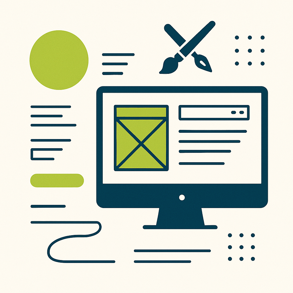 Symbolbild für Webdesign als Beispiel für die Leistungen einer Webagentur